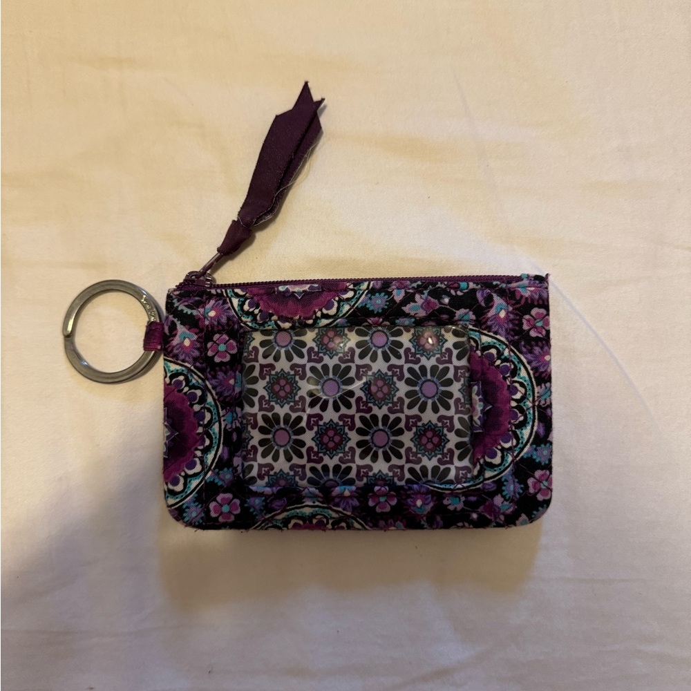 vera bradley zip card holder